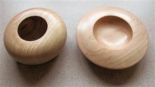 Two bowls by Paul Hunt